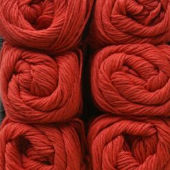 Cotton eight, katoen garen, rood