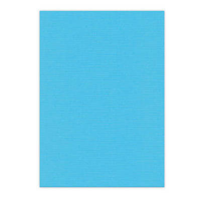 Kaarten karton - linnenstructuur - vierkante wenskaart Hemelsblauw