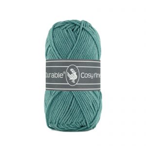 Durable Cosy fine vintage groen is een mix garen van katoen en acryl