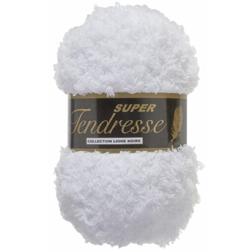 Lammy yarns Super Tendresse wit, 005 zacht fluffy garen