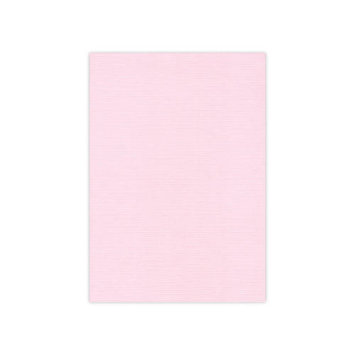 Kaarten karton - linnenstructuur - vierkante wenskaart licht roze