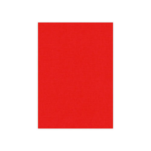 Kaarten karton - linnenstructuur - vierkante wenskaart rood