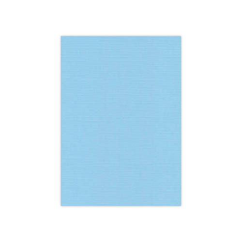 Kaarten karton - linnenstructuur - vierkante wenskaart zacht blauw