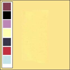 Kaarten karton - linnenstructuur - vierkante wenskaart Licht geel - Afbeelding 2