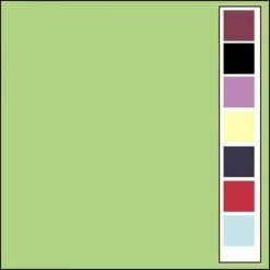 Kaarten karton - linnenstructuur - vierkante wenskaart grasgroen - Afbeelding 2