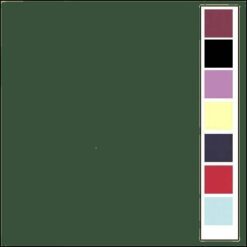 Kaarten karton - linnenstructuur - vierkante wenskaart Kerstgroen - Afbeelding 2