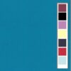 Kaarten karton - linnenstructuur - vierkante wenskaart Turquoise