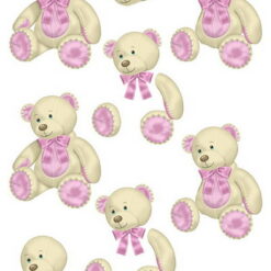 Hobbygros, knipvel A4, teddybeer roze