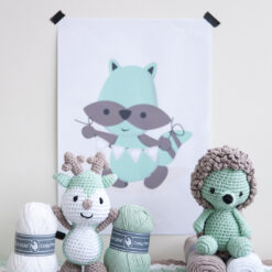 Haakpakket DenDennis Little Woodland babyserie; deken en beestjes - Afbeelding 9