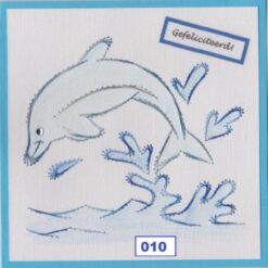 Laura's design borduurpatroon dolfijn (010)