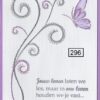 Laura's design borduurpatroon krul met vlinder (296)