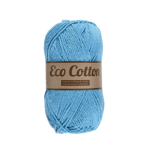 Lammy yarns Eco Cotton blauw 040