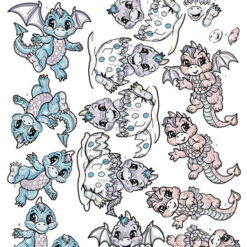 Yvonne Creations, 3D Knipvel, Magical winter - Dragons