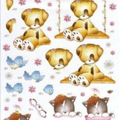 Docrafts, decoupage sheets, Lovingly yours knipvel