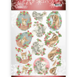 Lovely Christmas Pets van jeanine's art