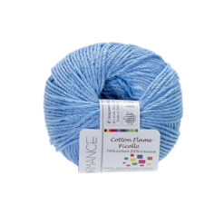 cotton flame picollo blauw glans