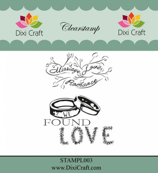 dixi crafts stempel stampl003 wedding love stempel