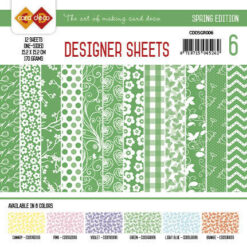 Card deco, Spring edition groen Paperpack paperpack card deco groen cddsgr006