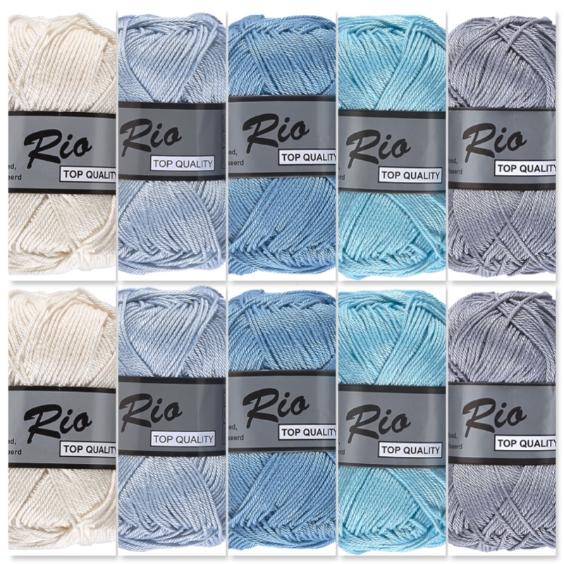 groepsfoto rio winter kleuren blauw - garen combinatie voor de winter