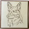 Laura's design borduurpatroon herdershond (161)