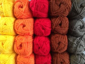 acryl garen herfst kleuren