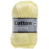 Lammy yarns Cotton eight zacht geel 843 katoen garen