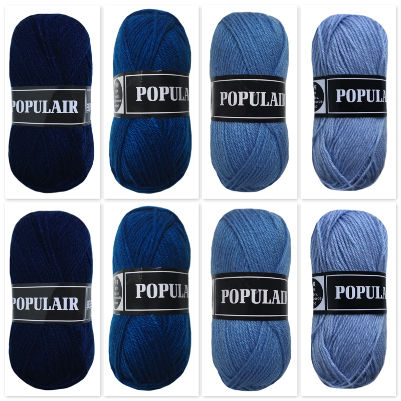 blauw tinten van het populair acrylgaren