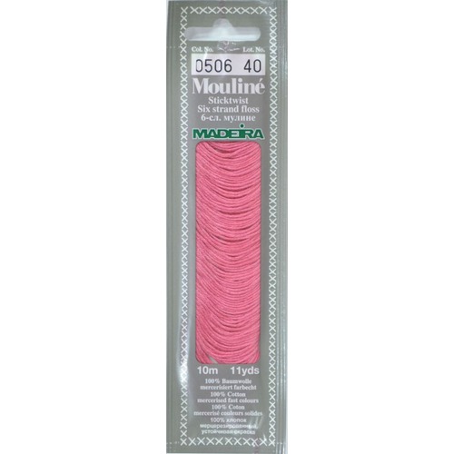 Borduurgaren Madeira Mouline roze 506 (DMC335)