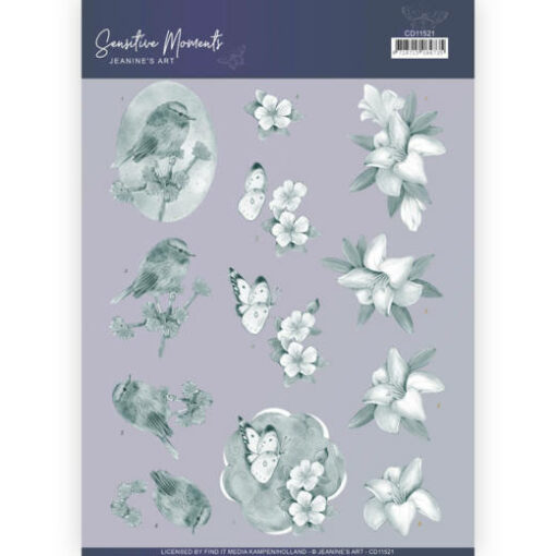 Jeanine art knipvel, Sensitive moments grey lily flowers