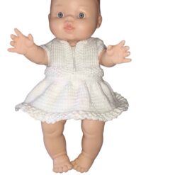 poppenjurkje met cotton eight wit en genesis wit - voorbeeld