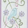 Laura's Design borduurpatroon vogel met krullen 378