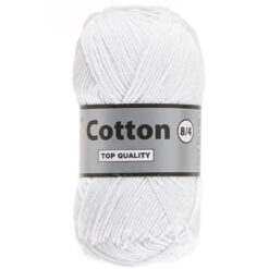 Lammy yarns Cotton eight wit