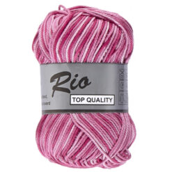 Lammy yarns Rio multi roze 630 - katoen garen