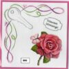 Laura's Design Patroon voorbeeld kaart borduurpatroon sleutel 095