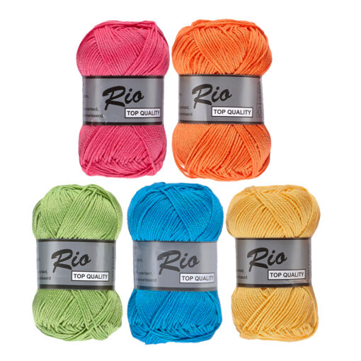Kleurencombinatie Rio vrolijke kleuren - 5 bollen