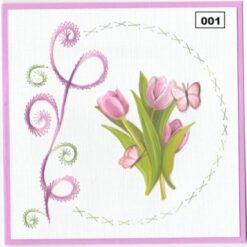 Laura's Design Patroon voorbeeld kaart borduurpatroon voorjaar 001