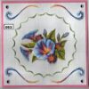 Laura's Design Patroon voorbeeld kaart borduurpatroon cirkel met hoekkrul 053
