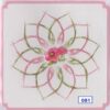 Laura's Design Patroon voorbeeld kaart borduurpatroon mooie bloem 081