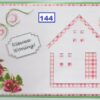 Laura's Design Patroon voorbeeld kaart borduurpatroon hoek krul 144