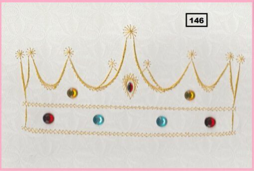 Laura's Design Patroon voorbeeld kaart borduurpatroon kroon 146