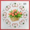 Laura's Design Patroon voorbeeld kaart borduurpatroon fleurig 227