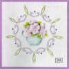 Laura's Design Patroon voorbeeld kaart borduurpatroon puntig rond 245