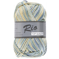 Lammy yarns Rio multi groen blauw geel 625 katoen garen