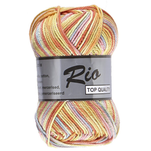 Lammy yarns Rio multi frisse kleuren 634 katoen garen