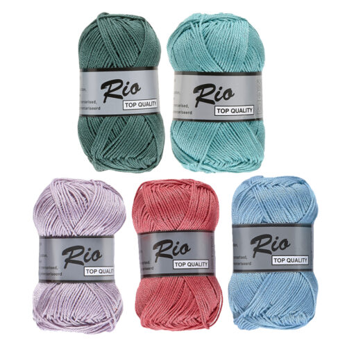 Kleurencombinatie Rio vintage kleuren - 5 bollen