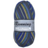 New Running multi grijs blauw groen 424 sokkenwol