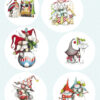 Polkadoodles gnome for christmas knipvel 99070-002