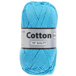 Lammy yarns Cotton eight blauw 838 katoen garen