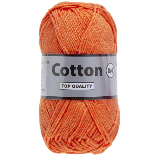 Lammy yarns Cotton eight oranje 028 katoen garen