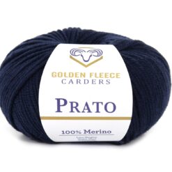 Prato navy blue - merino wol donker blauw (823)